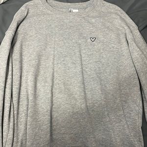 Grey crew neck